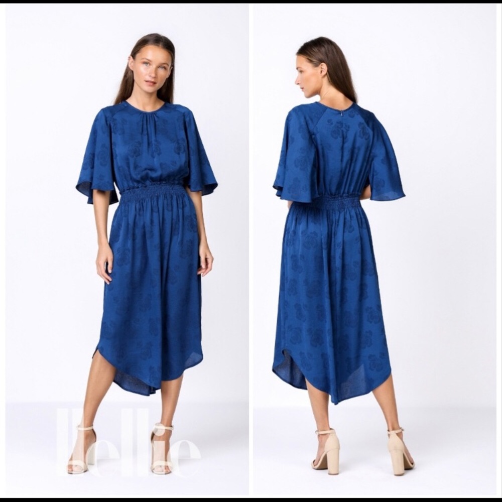 ❤️1l left Anthropologie jacquard cape midi dress - Picture 2 of 7